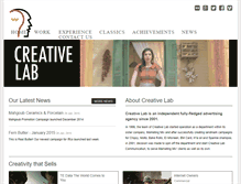 Tablet Screenshot of creativelab-adv.com